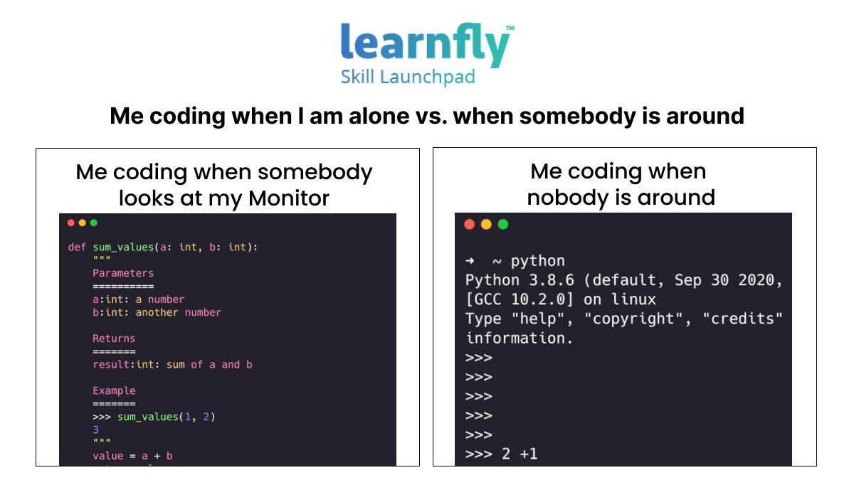 Which one do you relate with the most? 😂

#Learnfly #coder #coderlife #programmingmemes #coderpower #coders #coderslife #coding #codingisfun #codinglife  #codingmemes😁 #carouseldesigns #codingmeme #codingmemes #codingmemes😂