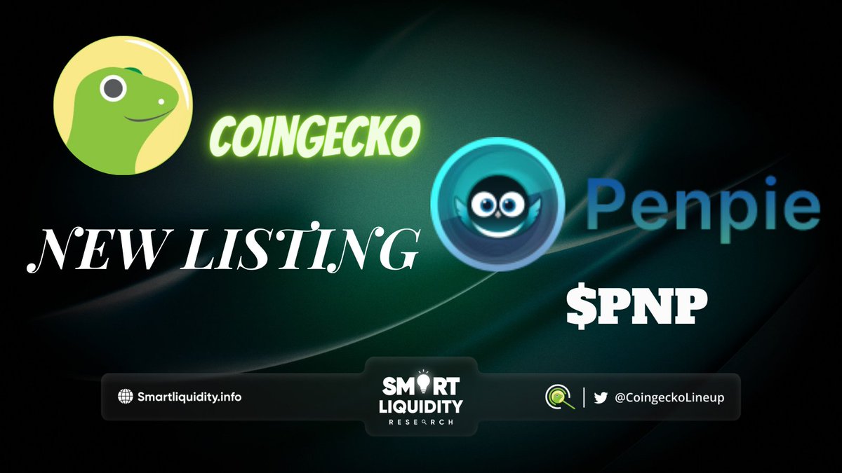 📣 #CoinGecko Toasts a New listing!

🪙@Penpiexyz_io is a next-generation DeFi platform designed to provide #Pendle Finance users with yield and veTokenomics boosting services.

✅ $PNP fabulous tabs:

🪙Vote-Locked PNP
🪙Total supply: 10,000,000
🪙Revenue share

🔽VISIT…