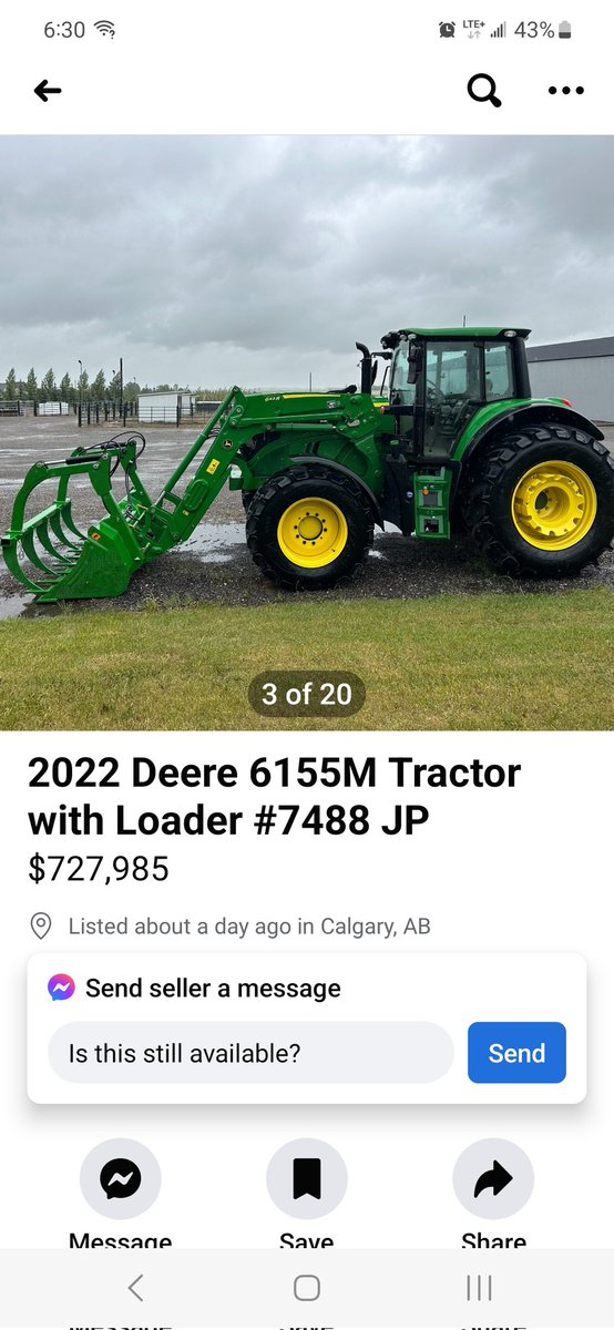 Is this for real?? Isn't a 600hp track machine about the same money? #AgTwitter