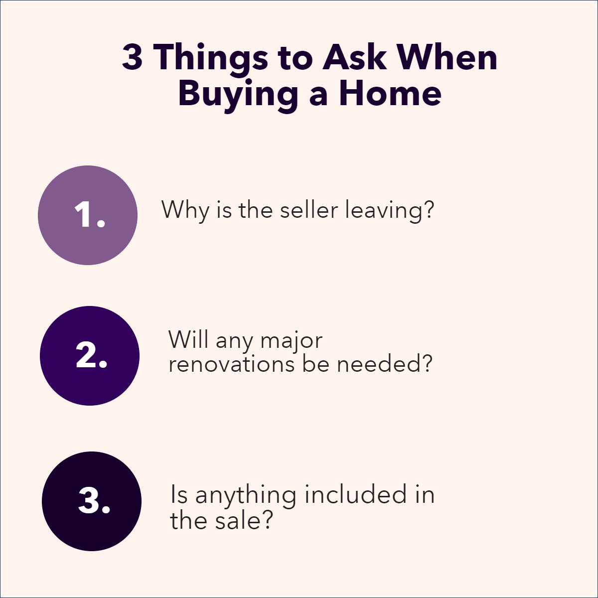 3 Buyer Questions you need to make before you buy a home. 🤓

#homeowners    #ownvsrent    #rentnomore    #stats    #facts    #realestatefacts    #realestate    #buyerquestions
#premierrealestatenetwork #pren #realestate #realtor #barrettrealestate #bre