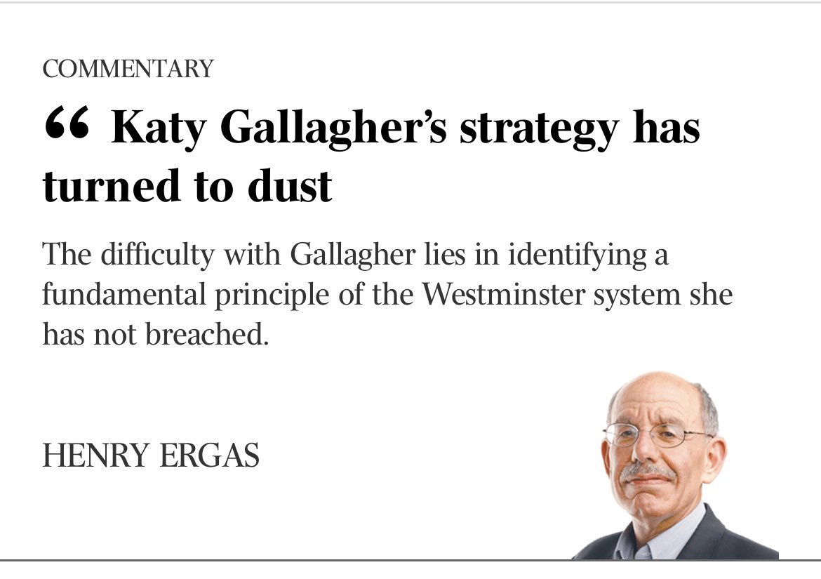 It’s funny, I don’t recall recall such a pompous opinion piece on Scott Morrison’s egregious breaches of the Westminster system with his secret ministries… 🤷🏻‍♂️ #seriously 🙄