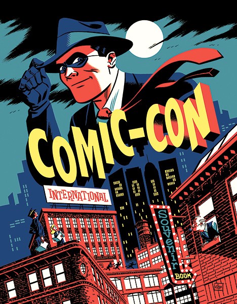 In honor of The Spirit's 75th anniversary, Michael Cho @Michael_Cho drew the 2015 Comic-Con International souvenir book cover to celebrate Will Eisner's creation. twomorrows.com/index.php?main…