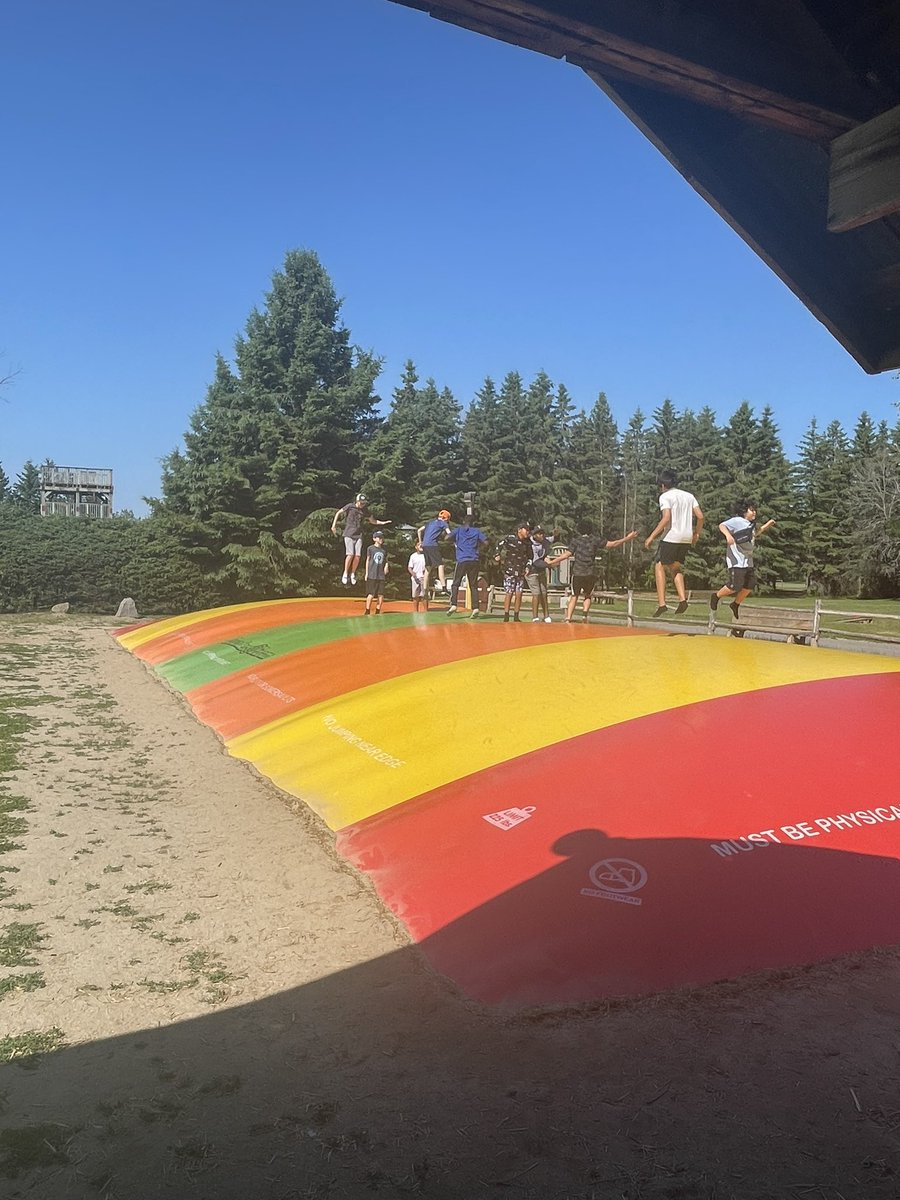 MsVisserOCSB's tweet photo. The perfect day for our grade 6 grad trip to Saunders Farm! We had so much fun! ☀️🎓 @John23OCSB https://t.co/khGtAMiCmz