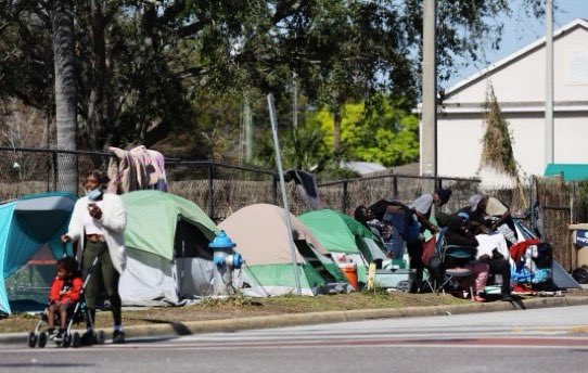 After Desantis went to SF and talked about seeing homeless and “riff-raff,” Trump supporter Wayne Dupree posted these pictures from Gainesville, Jacksonville, Pensacola and Orlando.