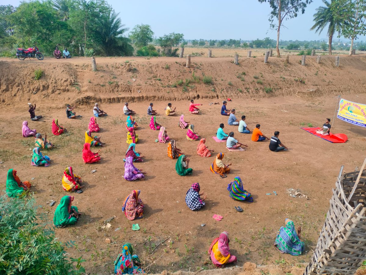 Celebration of IDY at Amrit Sarovar  in various Districts of Odisha #IDY2023 , #AmritSarovar