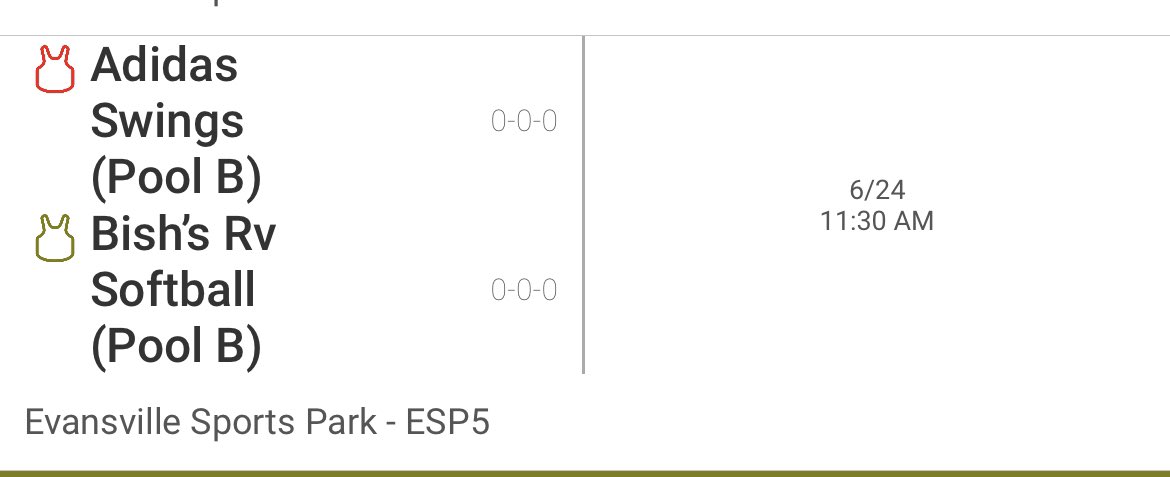 🥎Vette City Classic &amp; Showcase in Evansville, Indiana.🥎 Let’s go <a href="/BishSoftball/">Bish’s Rv Softball</a>!!