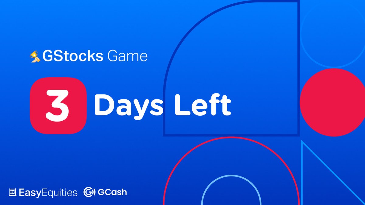 easyequitiesph's tweet photo. Compete and win while learning the #investing basics! π€
πThe #GStocksGame brought to you by @gcashofficial powered by @EasyEquities is here!
Sign up via #GCash and be one of the first to play when the challenge starts on Monday. βΆοΈ
Learn more π https://t.co/lQCXZXQWle https://t.co/bXuxWMEyR4