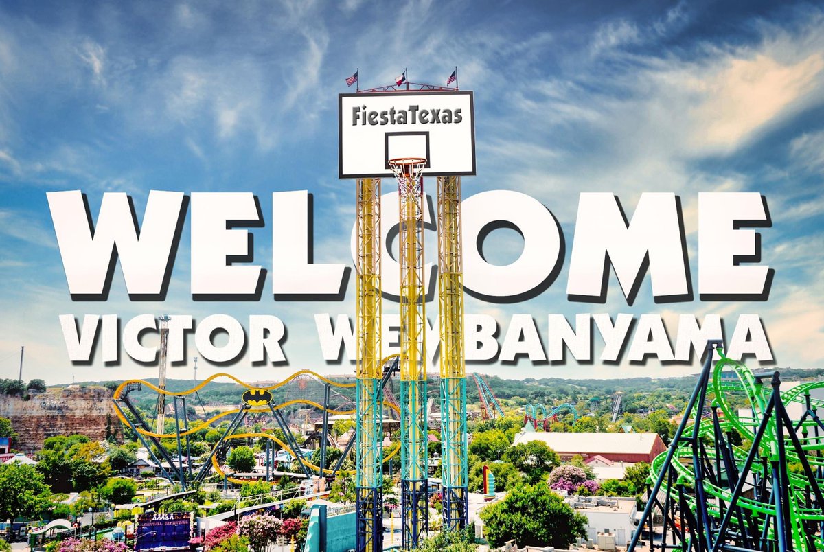 Welcome to San Antonio, Victor Wembanyama!
#SanAntonioSpurs #VictorWembanyama #NBADraft #NBA #GoSpursGo @SF_FiestaTexas
