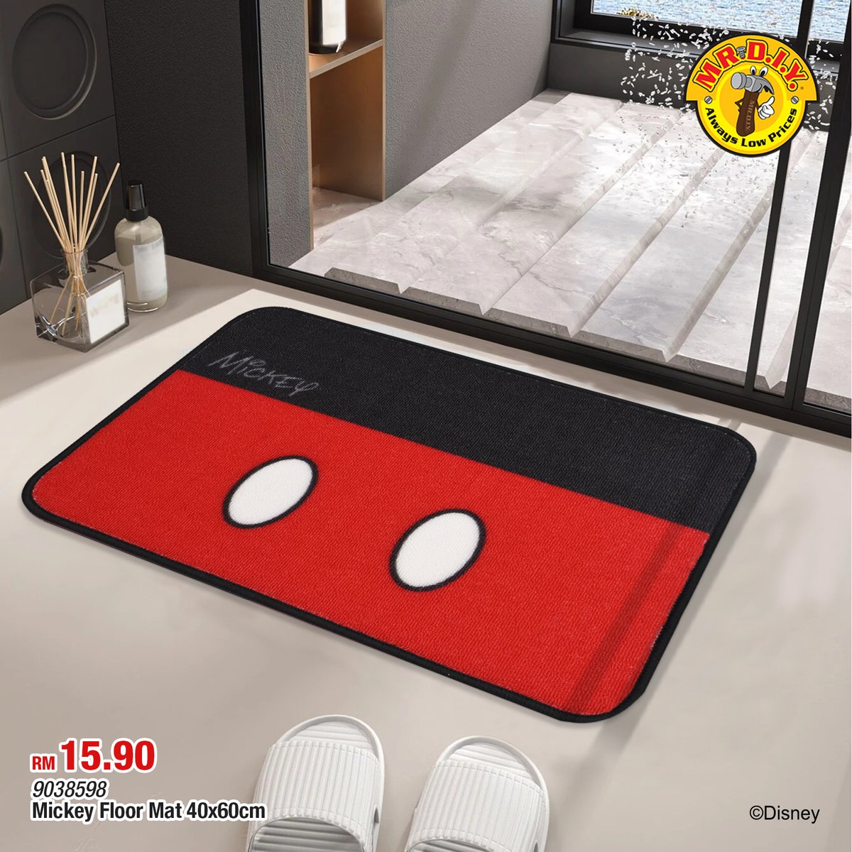 mrdiyMY's tweet photo. Step into a world of magic and enchantment with our Disney floor mat. Let your imagination soar as you're greeted by beloved characters and whimsical designs 😍
#MRDIY #AlwaysLowPrices #MRDIYxDisney #Collaboration #Disney #AlwaysMagical #Floor #Mat https://t.co/KQpHFOMbaM