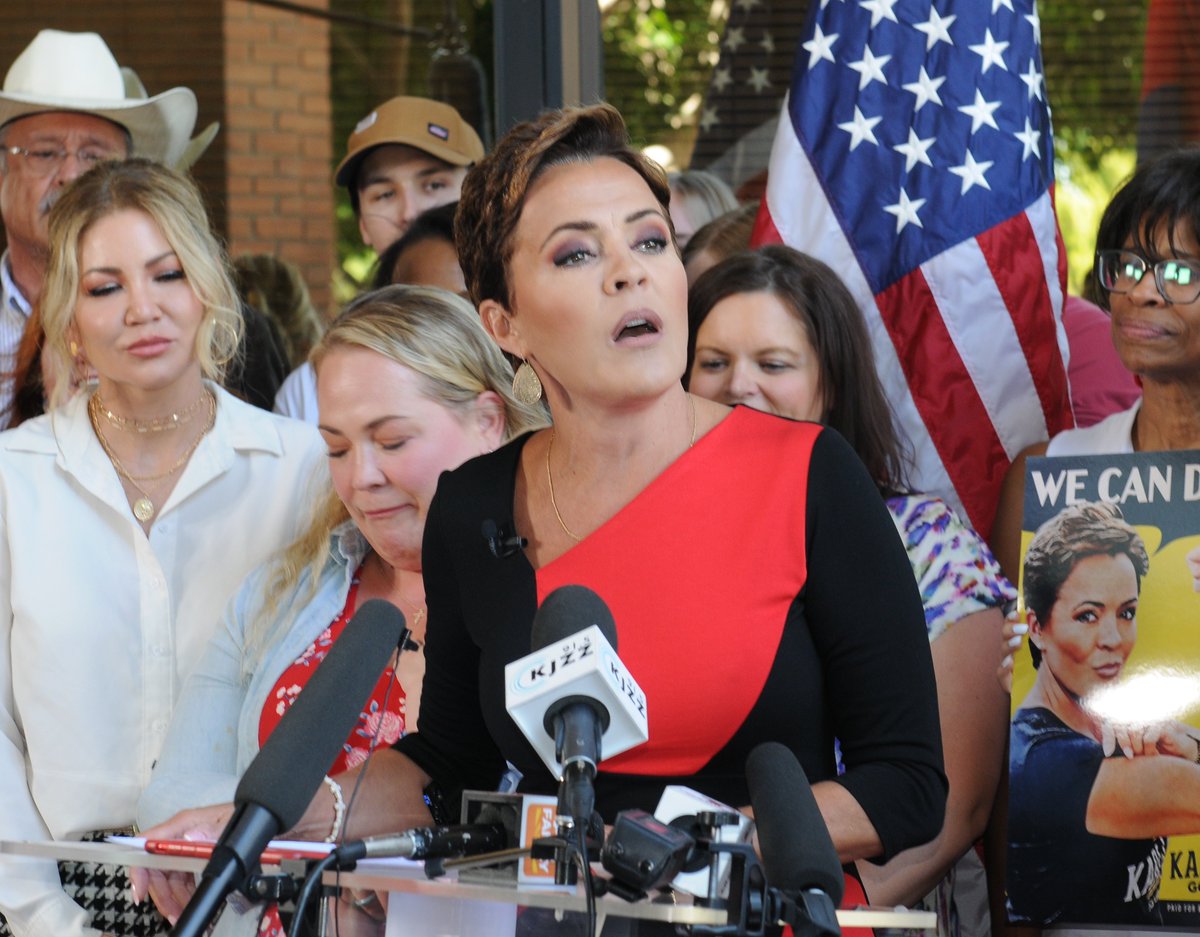 azcapmedia's tweet photo. @stephen_richer sues @KariLake, says she, her campaign, and fundriaising arm made statements about his conduct of 2022 election they knew were false and with "actual malice," the standard a public official needs to meet to win such lawsuits. https://t.co/JsWLyiBzIh https://t.co/hKEXdkzHIV