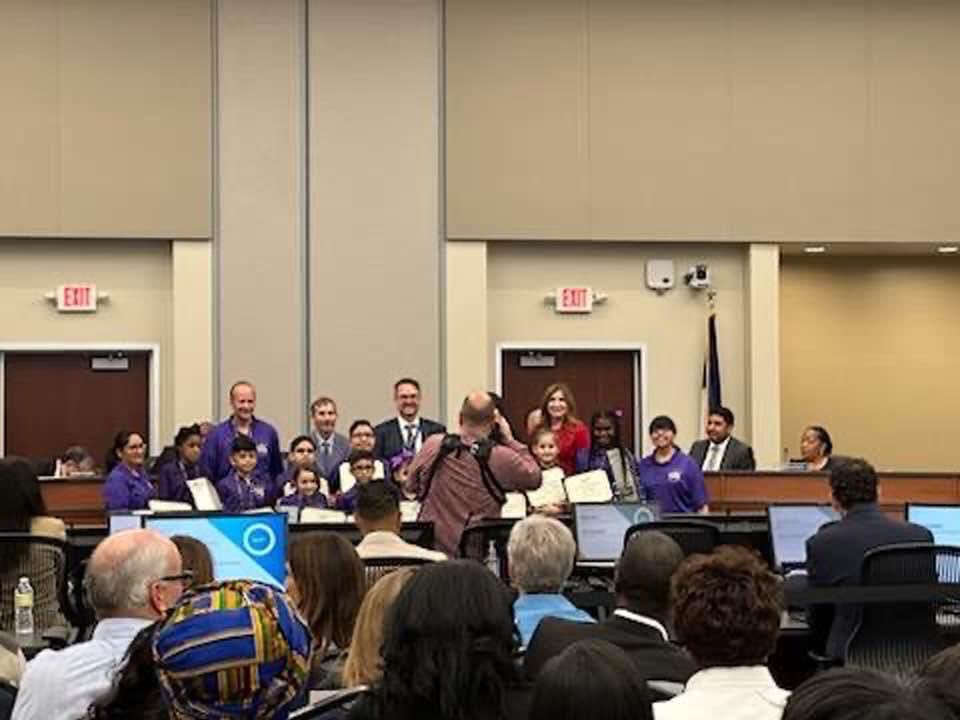 WinnetkaDISD's tweet photo. Congratulations to our #Robotics Teams for being recognized during #DallasISD’s Board Meeting! You make us Proud! ♥️ #WeKeepRising https://t.co/9zKmBsVNb0