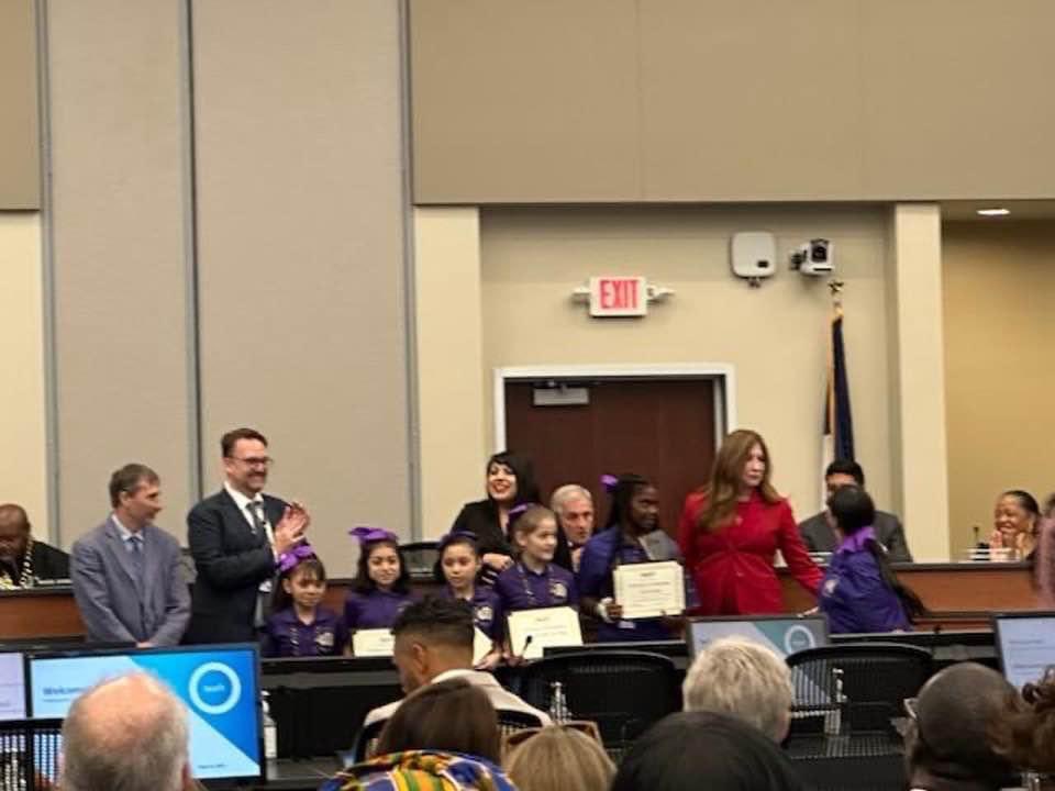 WinnetkaDISD's tweet photo. Congratulations to our #Robotics Teams for being recognized during #DallasISD’s Board Meeting! You make us Proud! ♥️ #WeKeepRising https://t.co/9zKmBsVNb0