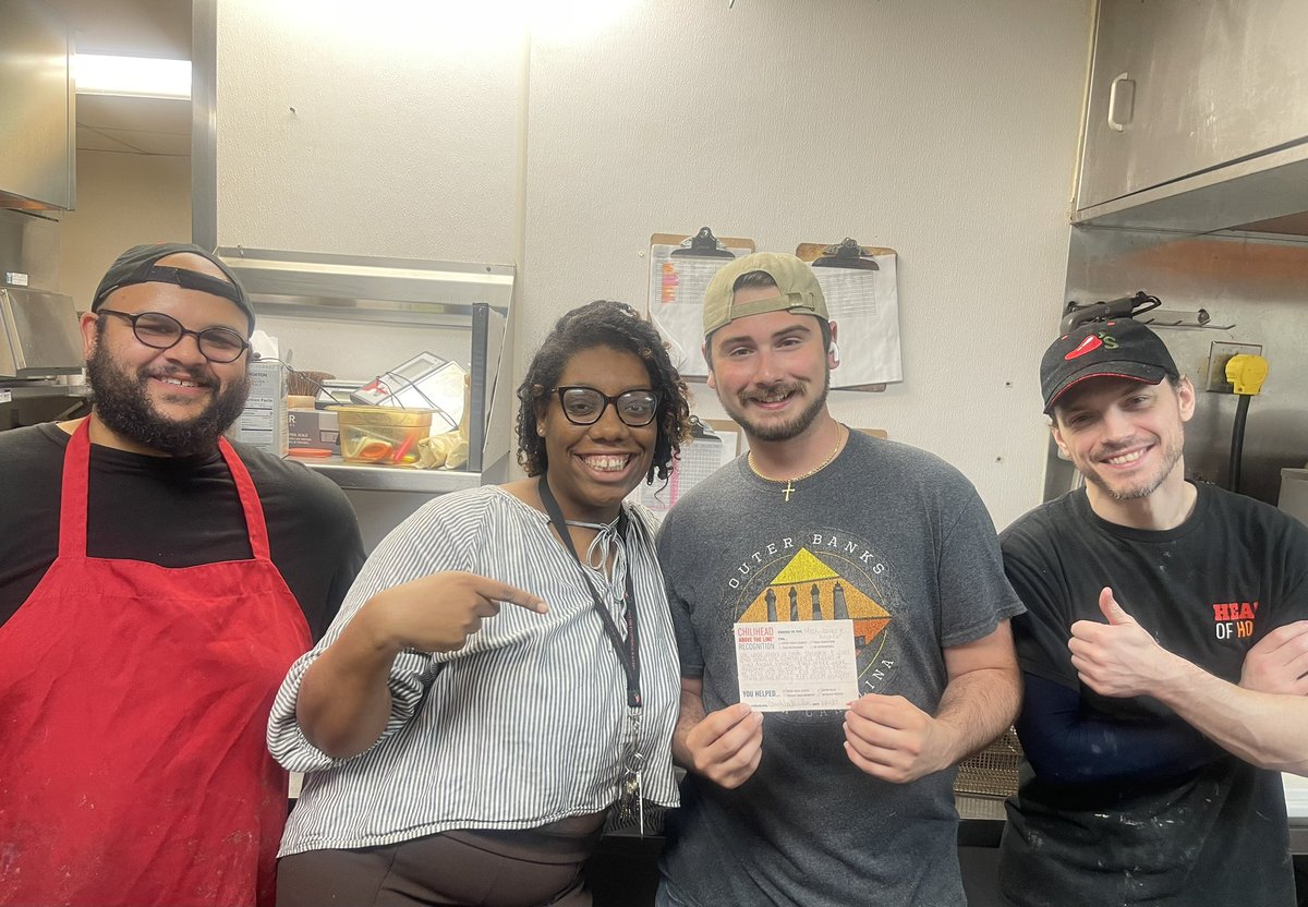 CThurston03's tweet photo. ATL of the night for Andrew, Noah, &amp; James!!! Short a cook but still sent out completed dishes &amp; low ticket times. Extremely proud of them tonight! #chilislove https://t.co/4iiMSBmspd