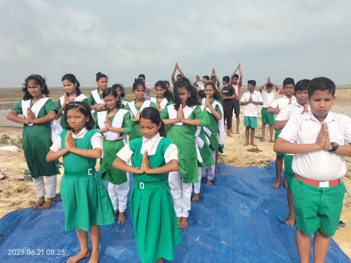 Celebration of International Day of Yoga at Amrit Sarovars in various District #IDY2023 #AmritSarovar