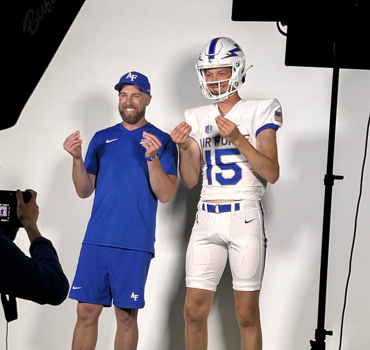 ArmstrongRhett's tweet photo. Thank you @coachskene3, @CoachTimHorton, and @CoachLobotzke for an amazing camp and tour! With that being said, I am excited to announce I have received an offer to attend The United States Air Force Academy! Can’t wait to continue learning about the #BoltBrotherhood! @AF_Football @AF_FBRecruiting @PalmerRidgeFB @CoachLeiting