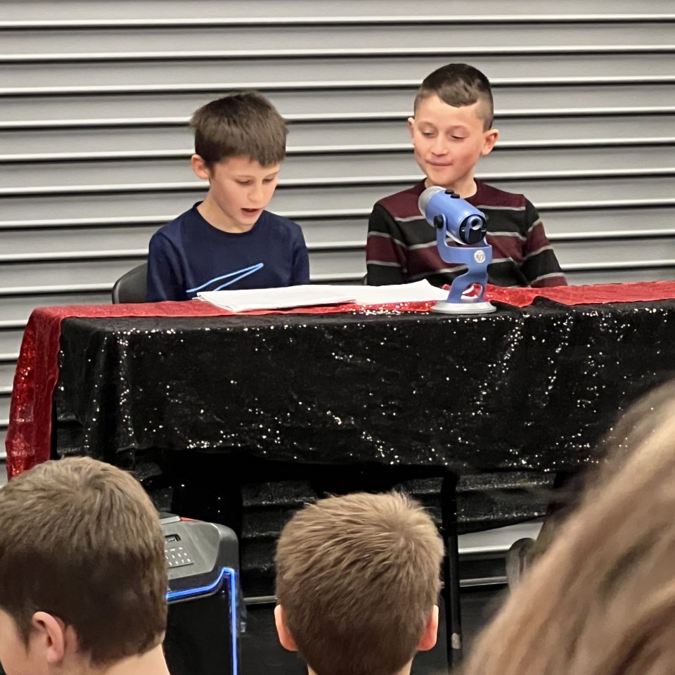 BASISPrescott's tweet photo. THROWBACK THURSDAY! We are remembering some of the fun school days we had last year!

BASIS Prescott students performed their original radio show creations in front of our special guest, Leza, a radio personality! https://t.co/GU8rfamuF5