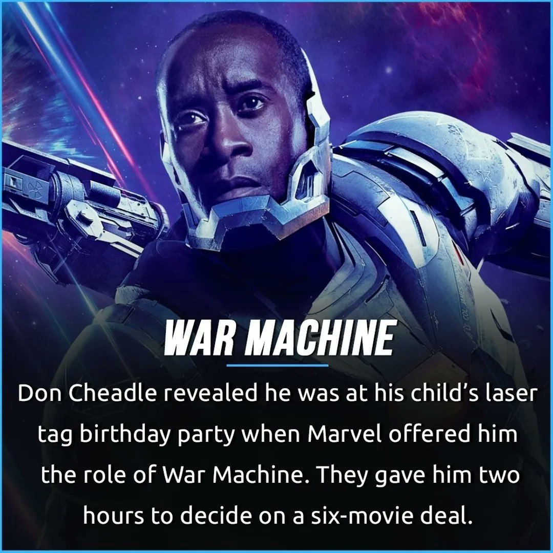 “I was at my kid’s laser tag birthday party and they called me and said, ’This is what’s happening, we’re giving you the offer, if you don’t say yes, we’re going to the next person, this is going to happen very fast.” #DonCheadle