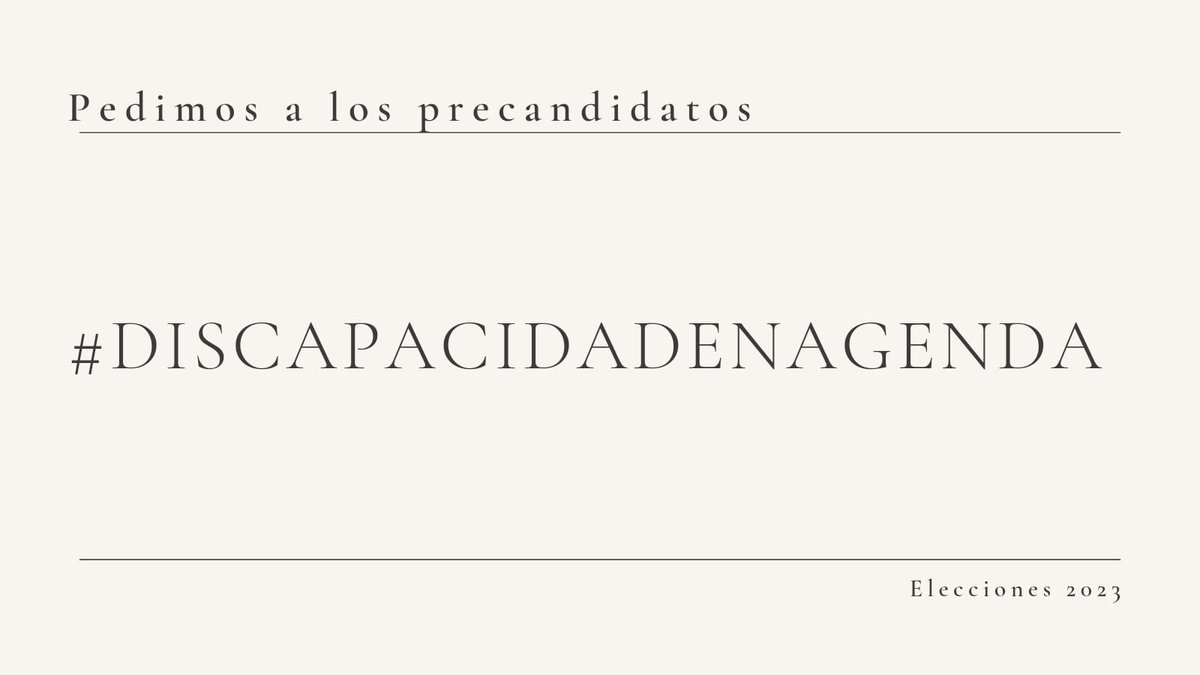 silvinaa68's tweet photo. Pedimos a todos los precandidatos que pongan a la #discapacidadenagenda e informen sus propuestas 
@c5n @telefe @canal9oficial @canal26noticias @americatv @americanoticias @tv_publica @eltreceoficial @radio10 @radiomitre @radiodelplata
@Soledad_Acunia
@guilleLobo https://t.co/Xh1y53A54a