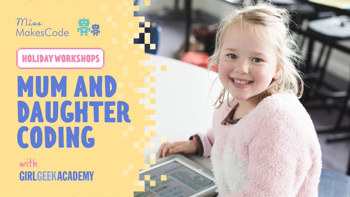 SarahMoran's tweet photo. We’re hosting #MissMakesCode in Brisbane next week!
Come along one morning and join us: https://t.co/huKrDzA6xE https://t.co/HM3QDQddxX