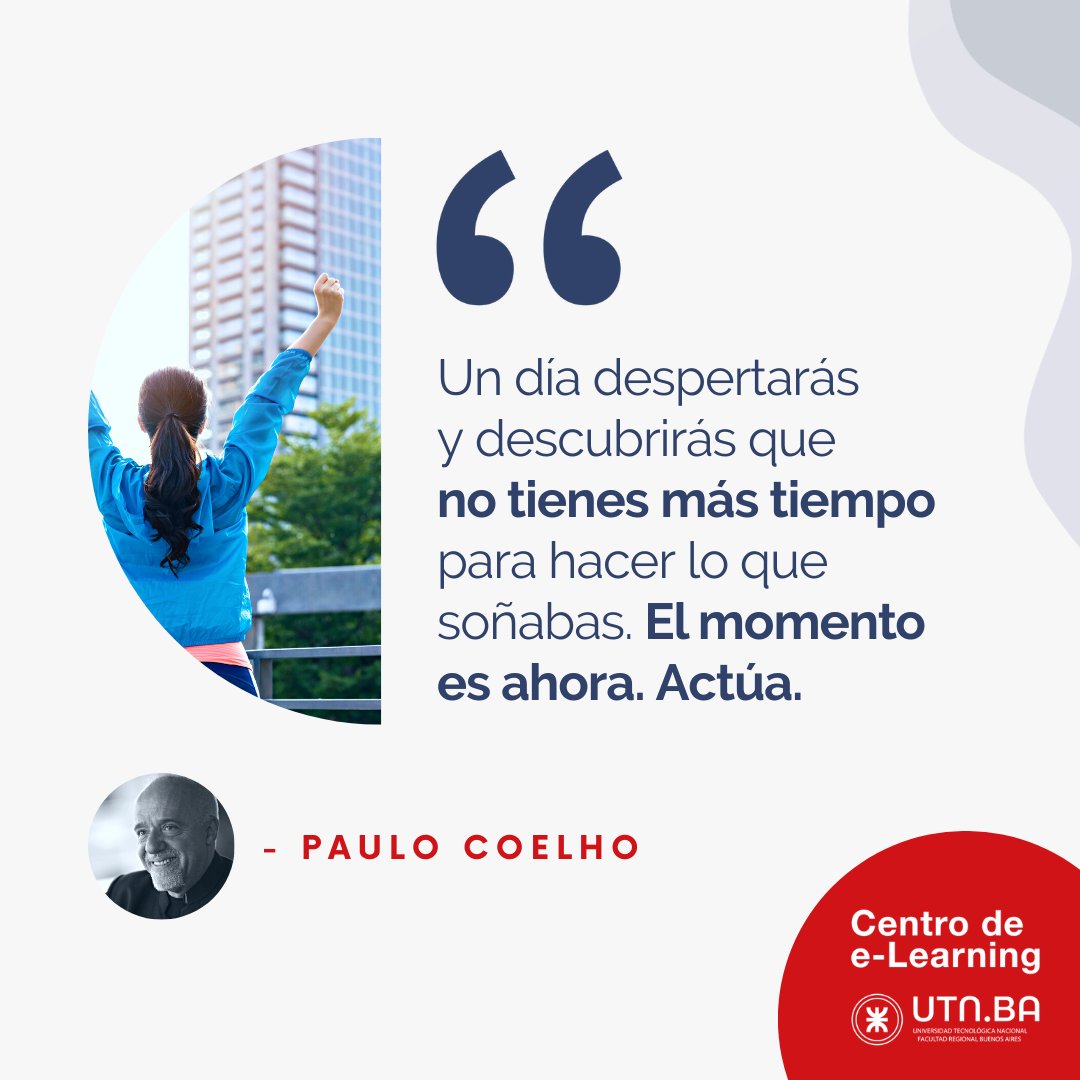 elearningUTN's tweet photo. ✳ Mientras la transformación digital impacta fuerte en el mercado laboral, recuerda que siempre hay tiempo de actuar, hasta que no lo hay.
 
💥 Desde @elearningUTN aportamos una oferta formativa con salida laboral para que puedas adaptarte: https://t.co/GELBMrYshV

#UTN https://t.co/53GKG91JTK