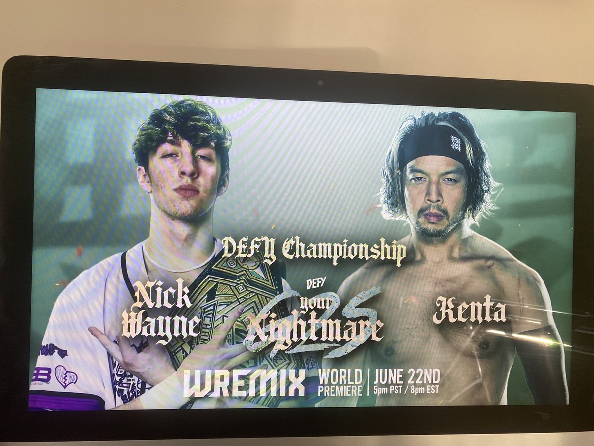 DavidLitwinnski's tweet photo. WHAT A SHOW highlight of the night so far @shareef6o4 and @TheJackyLee showing up at @defyNW canβt wait for the big main event @thenickwayne Vs KENTA #DefyYourNightmare π₯π₯π₯π₯ thank you all for tuning in today I must say this is super awesome https://t.co/372ba0eiu0