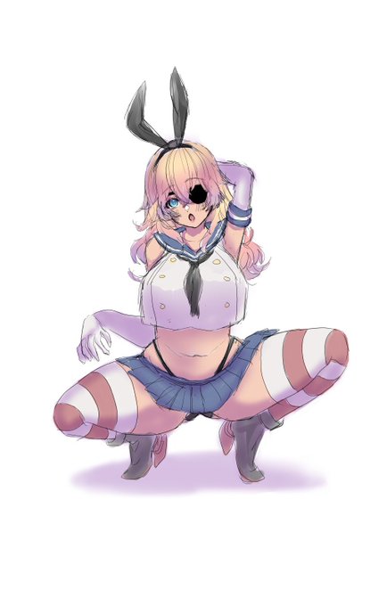 前描いたやつだからか太ももが細い 