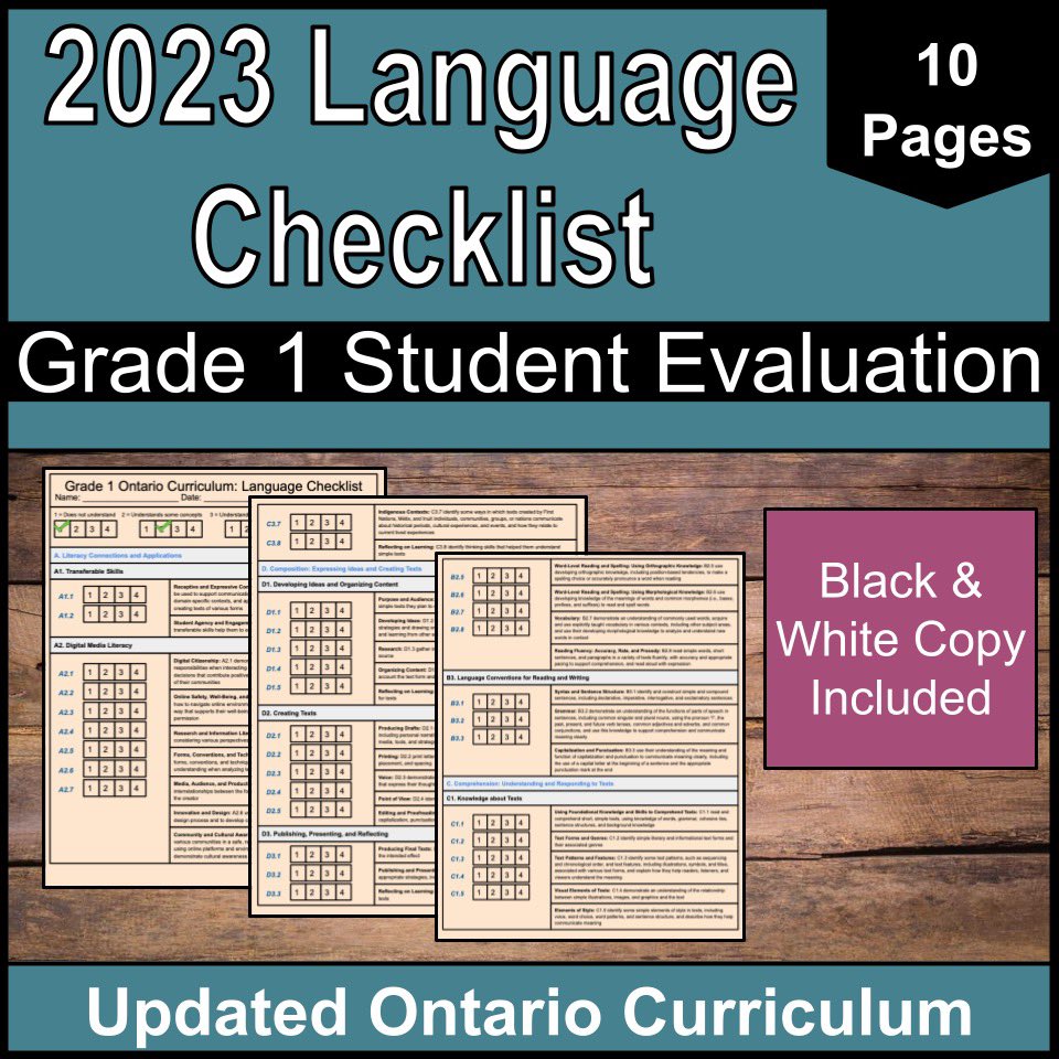 The new #2023 Ontario Language Curriculum Checklist for Grade 1 is here!

Did you know that the #ontariolanguage curriculum was updated?

#ontariolanguagecurriculum #ontariocurriculum #ontario #schoolsout 

teacherspayteachers.com/Product/Grade-…