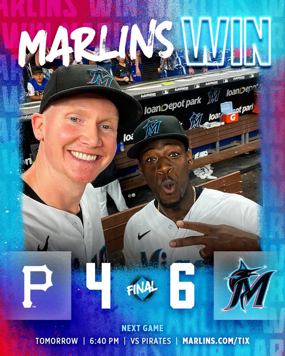 Marlins's tweet photo. Oh MIAMI, we wish you are really planning on coming to watch this FUN team this weekend. 🫶

#DaleMiami / https://t.co/5rOTQv6054 https://t.co/ngXYqBvrxQ