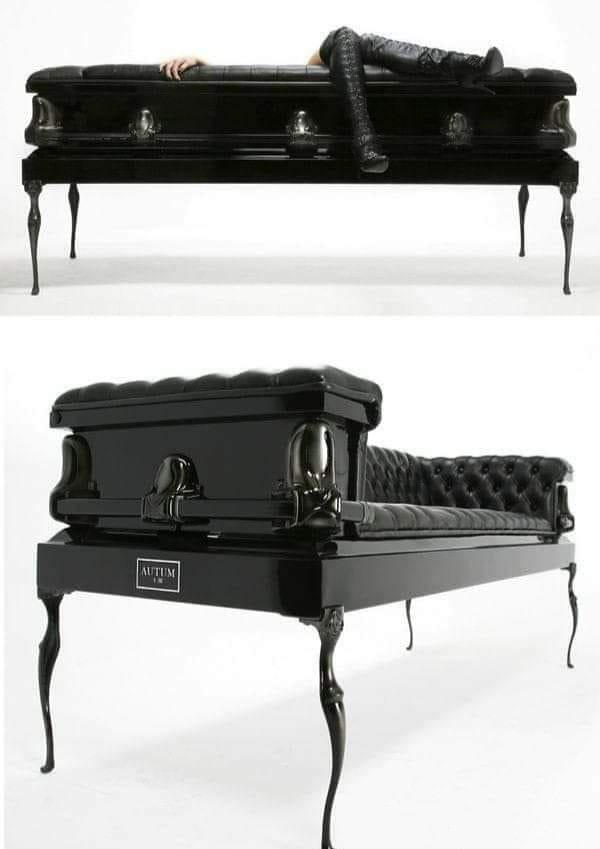 The company Coffin Couches recycled coffins funeral directors couldn't sell into sofas