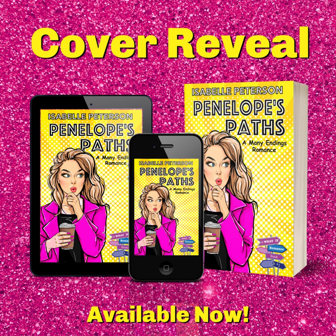 🎉🎉New Cover Reveal!🎉🎉 We’re excited to share the gorgeous new cover of PENELOPE’S PATHS by Isabelle Peterson. Check it out and grab your copy of the sexychoose your own adventure romance–grab the book now and find your unique happy ending. Amazon: bit.ly/PenelopesPaths