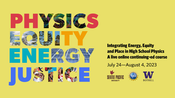 "It was so encouraging and inspiring to discuss equity issues with a group of like-minded science teachers. The facilitators were deliberate about building community, identity and equity." -- Molly G., high school teacher. Apply today! #iteachphysics energyandequity.org/events/sw2023/
