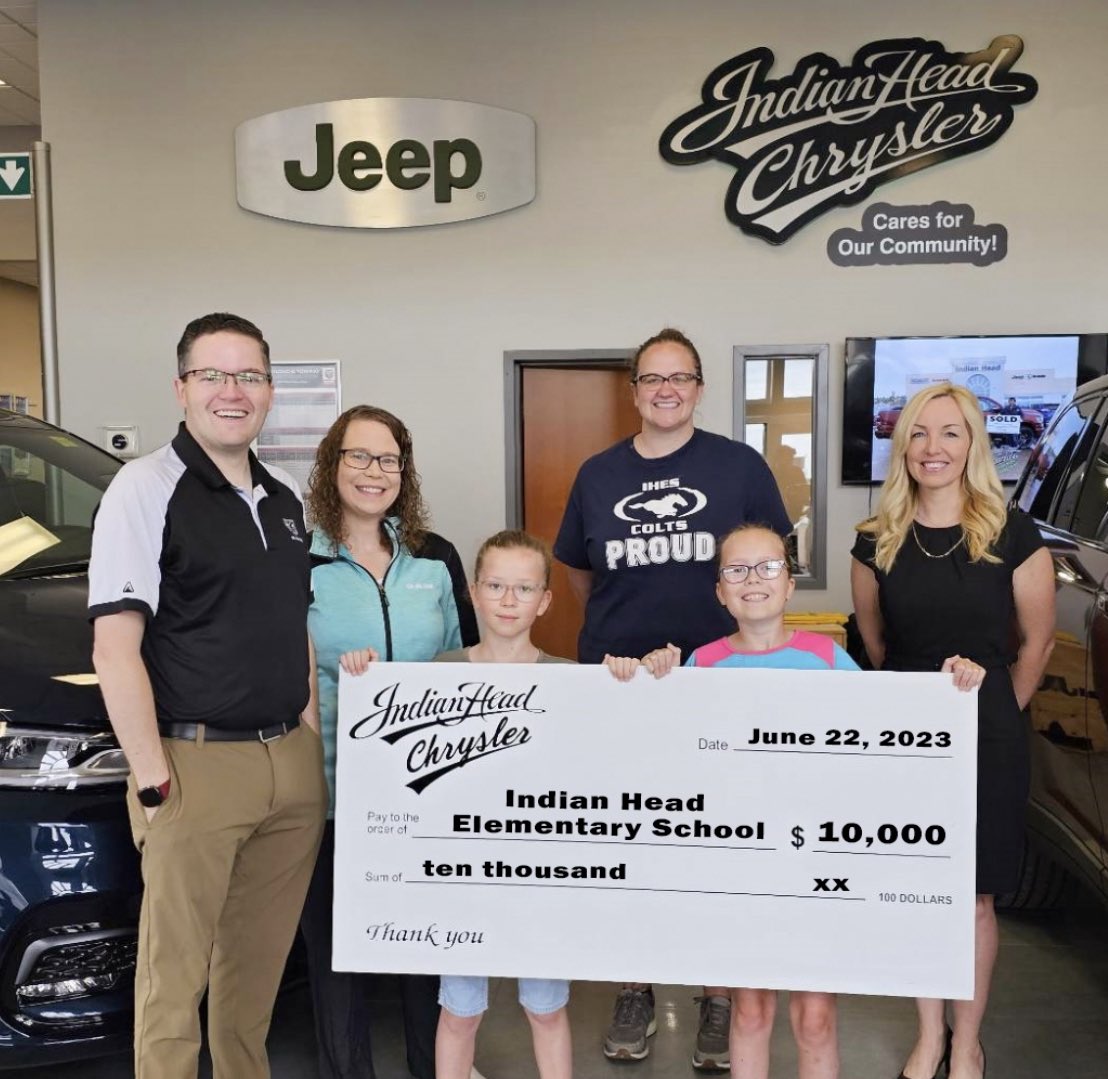 Thx @ihchrysler for supporting @IHES_Colts goal to improve our school grounds. This will increase learning opportunities for students which is something we are always striving for. We plan to create an early learning area, accessible infrastructure, and outdoor learning spaces.