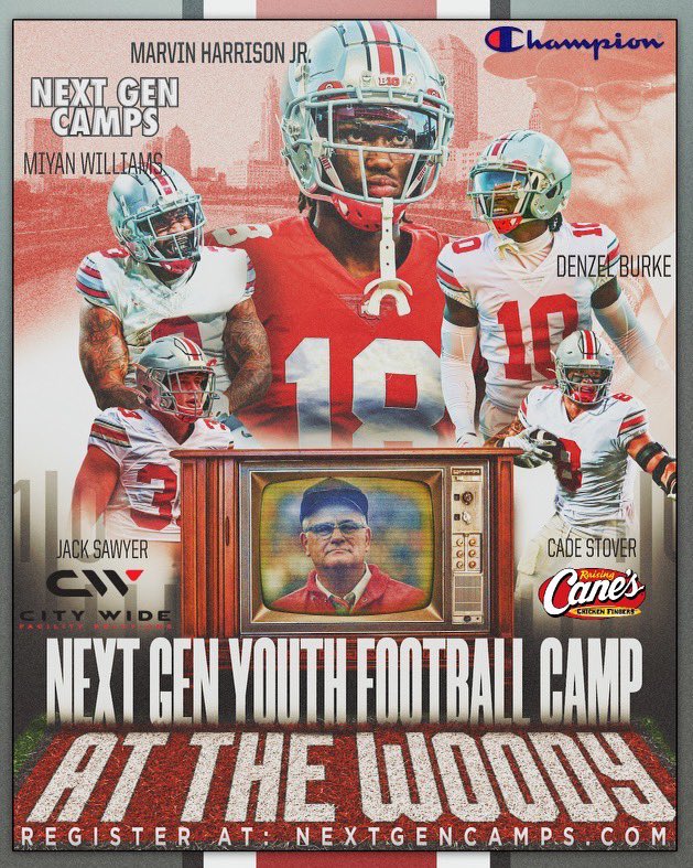 Cade Stover (@cstov8) on Twitter photo Come see me at the Woody! nextgencamps.com/next-gen-camp-…
@nxtgencamps
@champion
<a href="/raisingcanes/">Raising Cane's</a>
<a href="/CW_Columbus/">City Wide Columbus</a> Come see me at the Woody! nextgencamps.com/next-gen-camp-…
@nxtgencamps
@champion
<a href="/raisingcanes/">Raising Cane's</a>
<a href="/CW_Columbus/">City Wide Columbus</a>