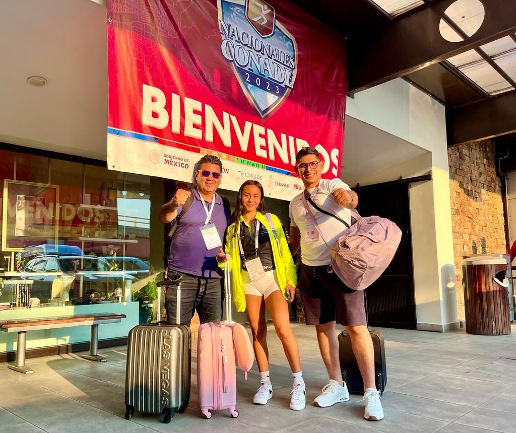 ID_Morelos's tweet image. ¡𝗣𝗢𝗥 𝗟𝗔 𝗚𝗟𝗢𝗥𝗜𝗔 𝗡𝗔𝗖𝗜𝗢𝗡𝗔𝗟! 🥋🔥🔝

Denisse Mendoza es la primera morelense especialista en #karatedo  que llega a #Tabasco para competir en los #NacionalesConade2023. 

‘Nish’ va en la categoría 14-15 años de edad división -47 kg. modalidad kumite (combate).