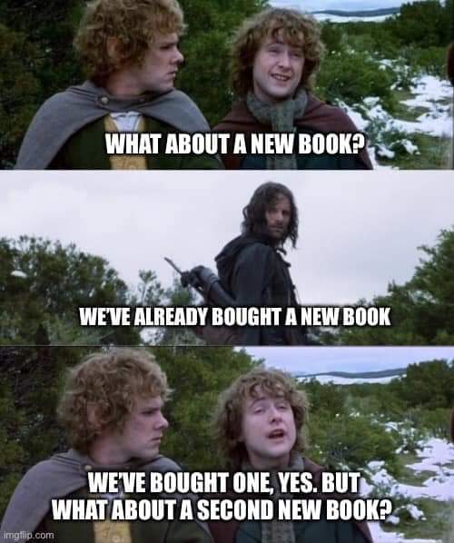 What new books have you bought recently? 

#bookstagram #books #read #readersofinstagram #bookrecommendations #readingrecommendations #readingrecommendations #booklife #bookshelf #BookTwitter