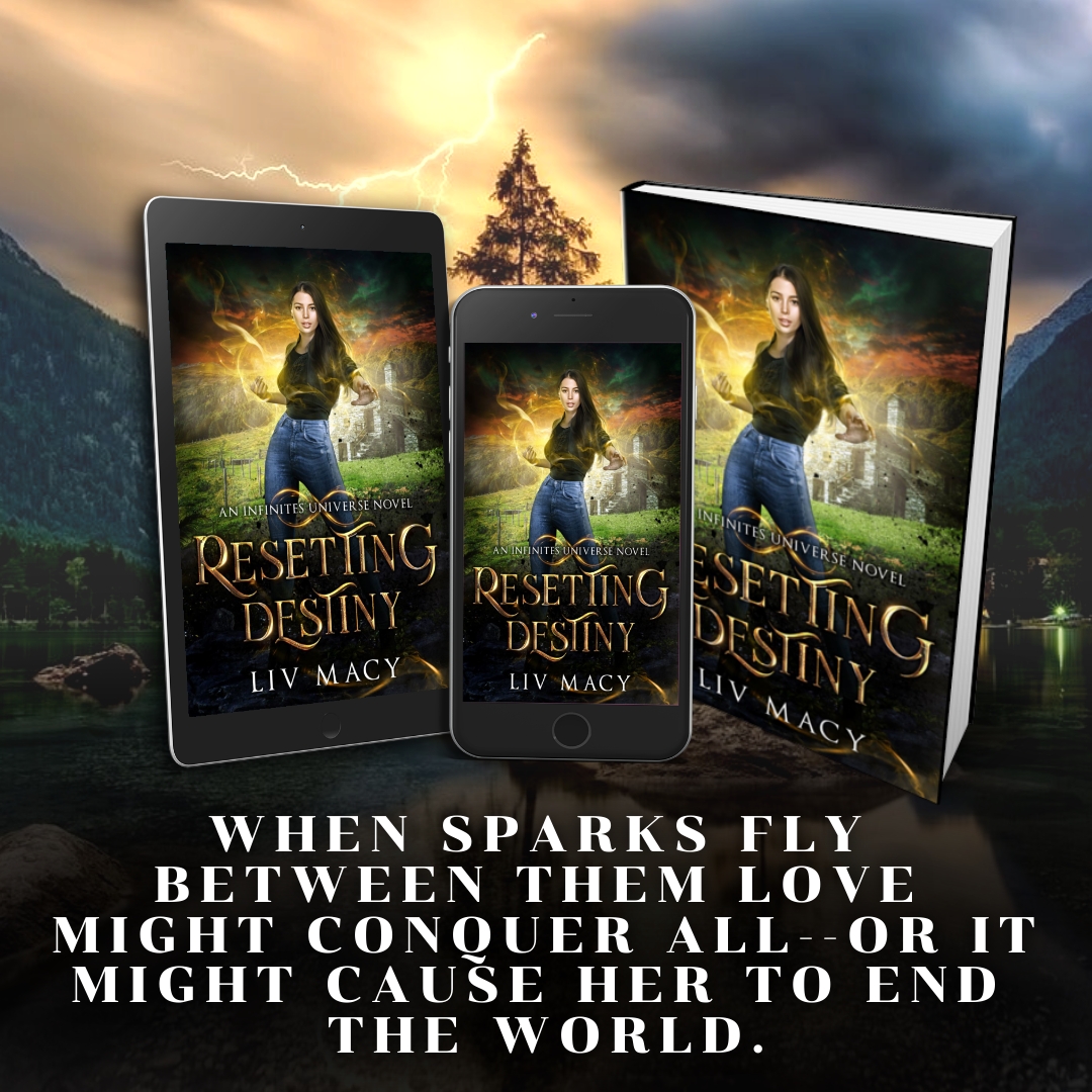 🎉🎉OUT NOW!🎉🎉 RESETTING DESTINY is out now! Check out the gorgeous paranormal romance by Liv Macy and be sure to grab your copy today! Amazon: bit.ly/ResettingDesti…