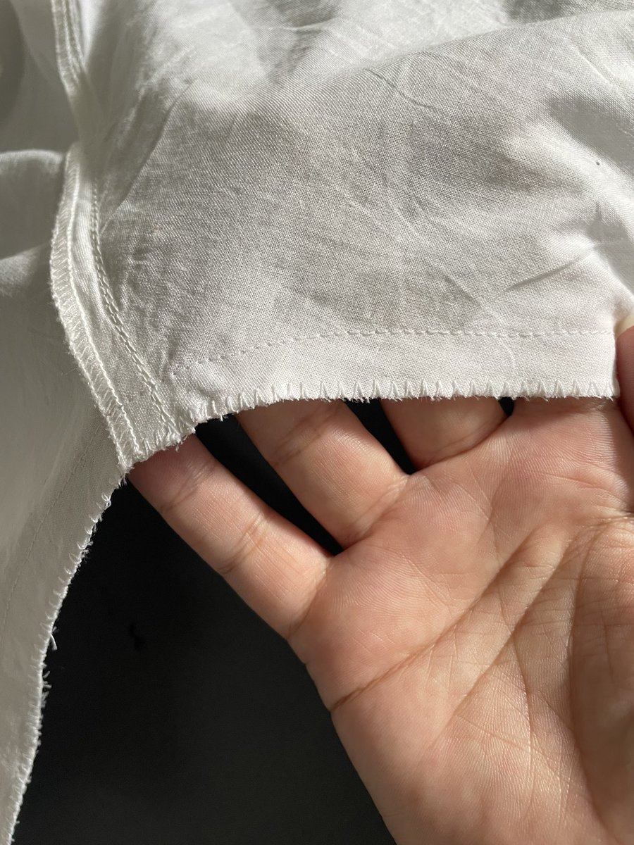 SecondhandDead's tweet image. I taught myself to use my overcast presser foot so I could still finish the seams as close to my serger’s overcast as possible. 

…Seeing as I won’t be regaining custody of my serger until mid July 😅