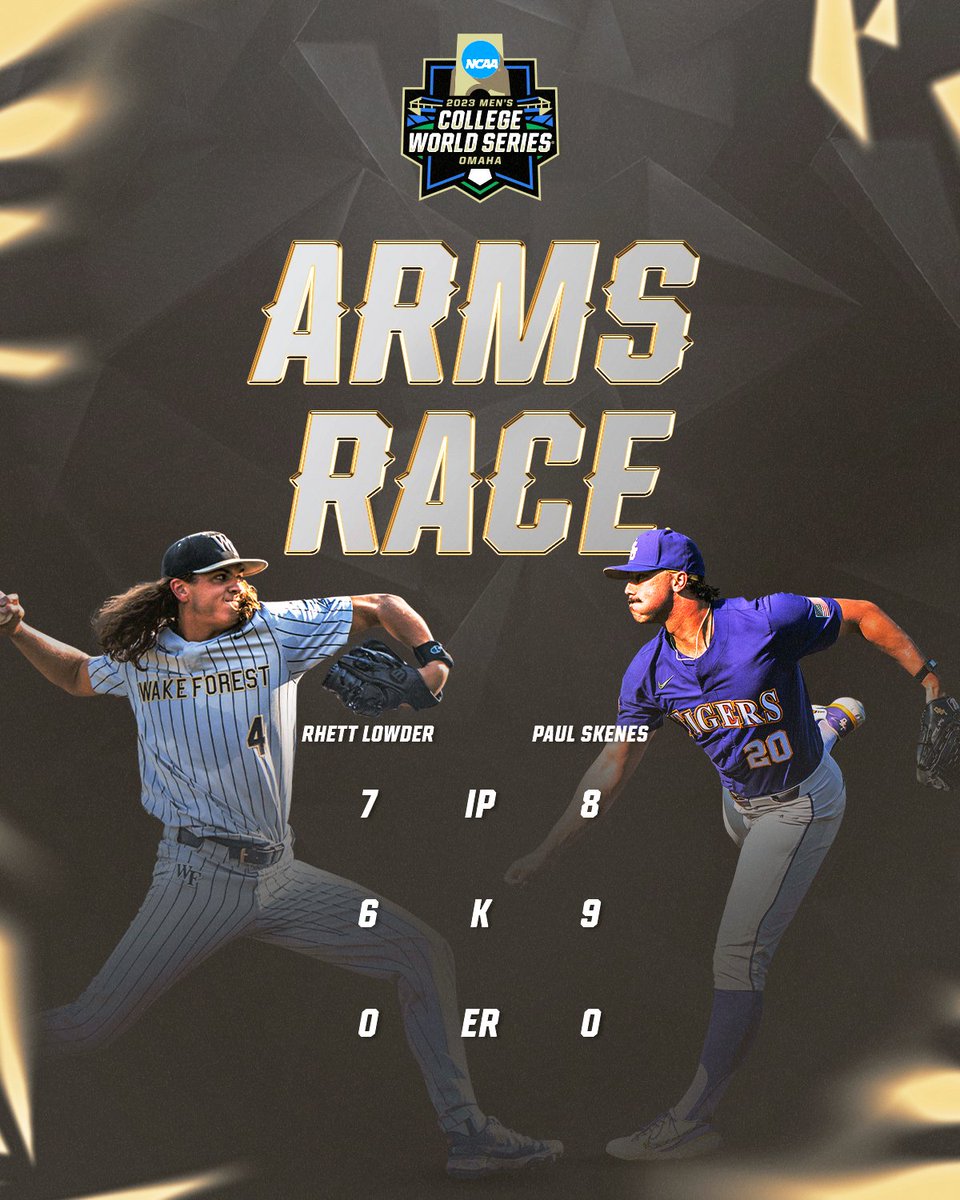 A matchup that lived up to the hype!

#MCWS x @WakeBaseball x @LSUbaseball