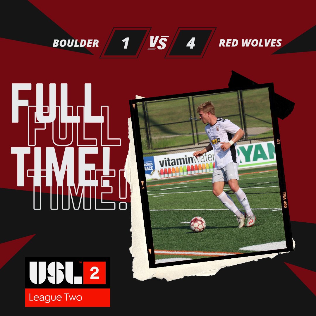 Big Result on the road. We go again on Saturday 

Up The Wolves ⚽️🐺

#RedWolves #USL1 #USL2 #PathToPro #Academy #SeasonTickets #SoccerFans #Back2Back #DefendTheDen #DaleRedWolves