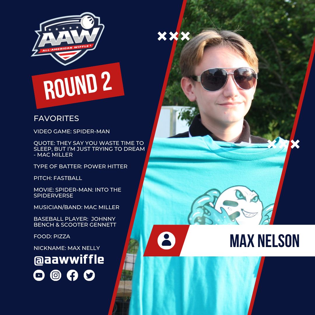 RT @AAWWiffle: A little insight into Tsunami's Max Nelson.

#wiffle #wiffleball #wiffleballleague https://t.co/Jx9j066bRD