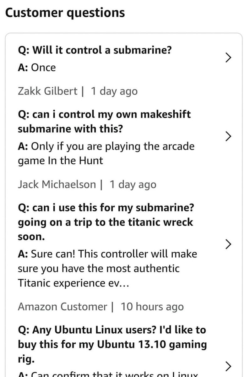 Amazon's logitech controller page