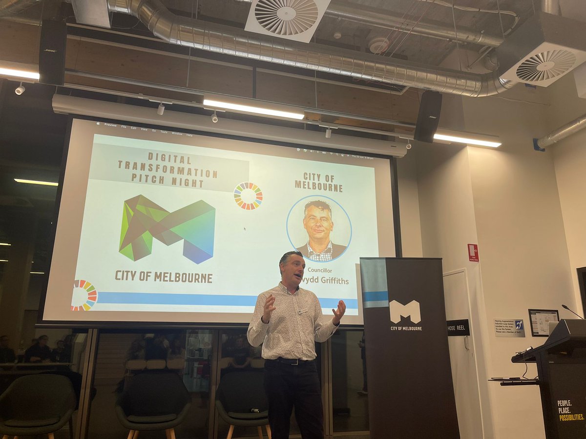Thank you Councillor @davyddgriffiths and @cityofmelbourne for your ongoing support of #sustainableinnovation and #purposefulfounders.

#siliconbeach #empoweringpeople #startup #entrepreneur #founder #funding #pitch #australia #unsdgs #web3 #blockchain #AI