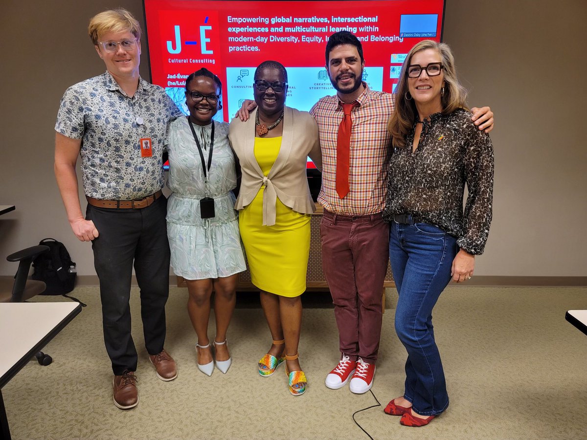 JadEvangelo's tweet photo. I’ve had the pleasure of giving a talk on Intersectionality and Supporting our Trans/Non-Binary Queer peers of immigrant backgrounds in the workplace at FHL bank in Atlanta during #Pride https://t.co/o58WRniHJd