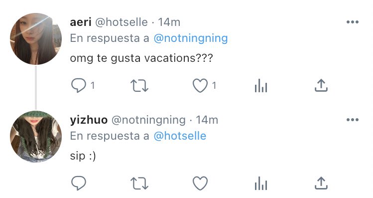 vanillaus's tweet photo. destination . . . #ningselle mini au! 

donde ningning tiene un hit tweet sobre una de sus bandas favoritas y giselle, la chica nueva de su vecindario, le comenta. #aespa https://t.co/x6FqXRBsZh