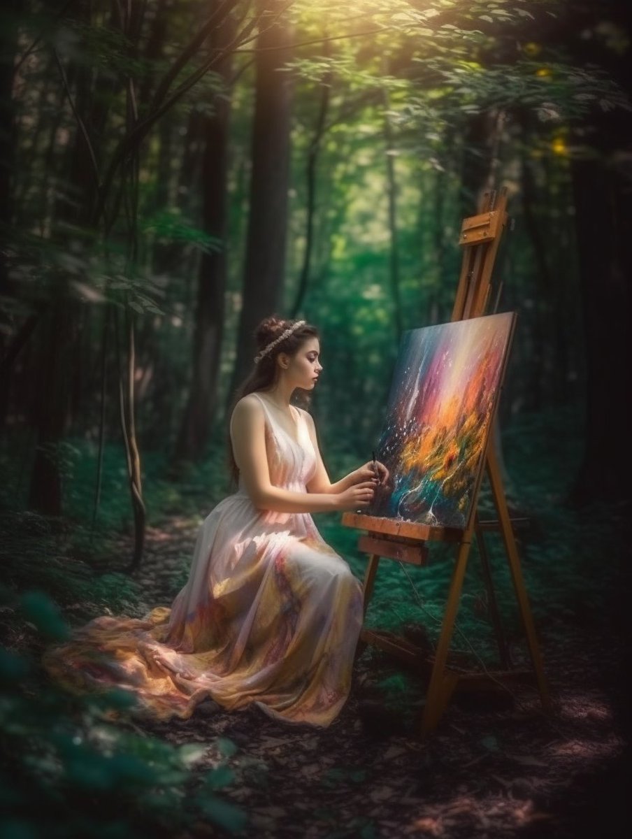 VuniqueLLC's tweet photo. Peaceful day in the forest 

#CharacterLegends #UnforgettableQueens #aiart #digitalart #characterdesign #conceptart #midjourney #midjourneyart #characterai #peaceful #forest #whimsical #cuteanimals #woodland https://t.co/DJkvQiRde4