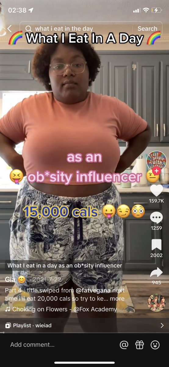 the phrase 'obesity influencer' is so wild to me