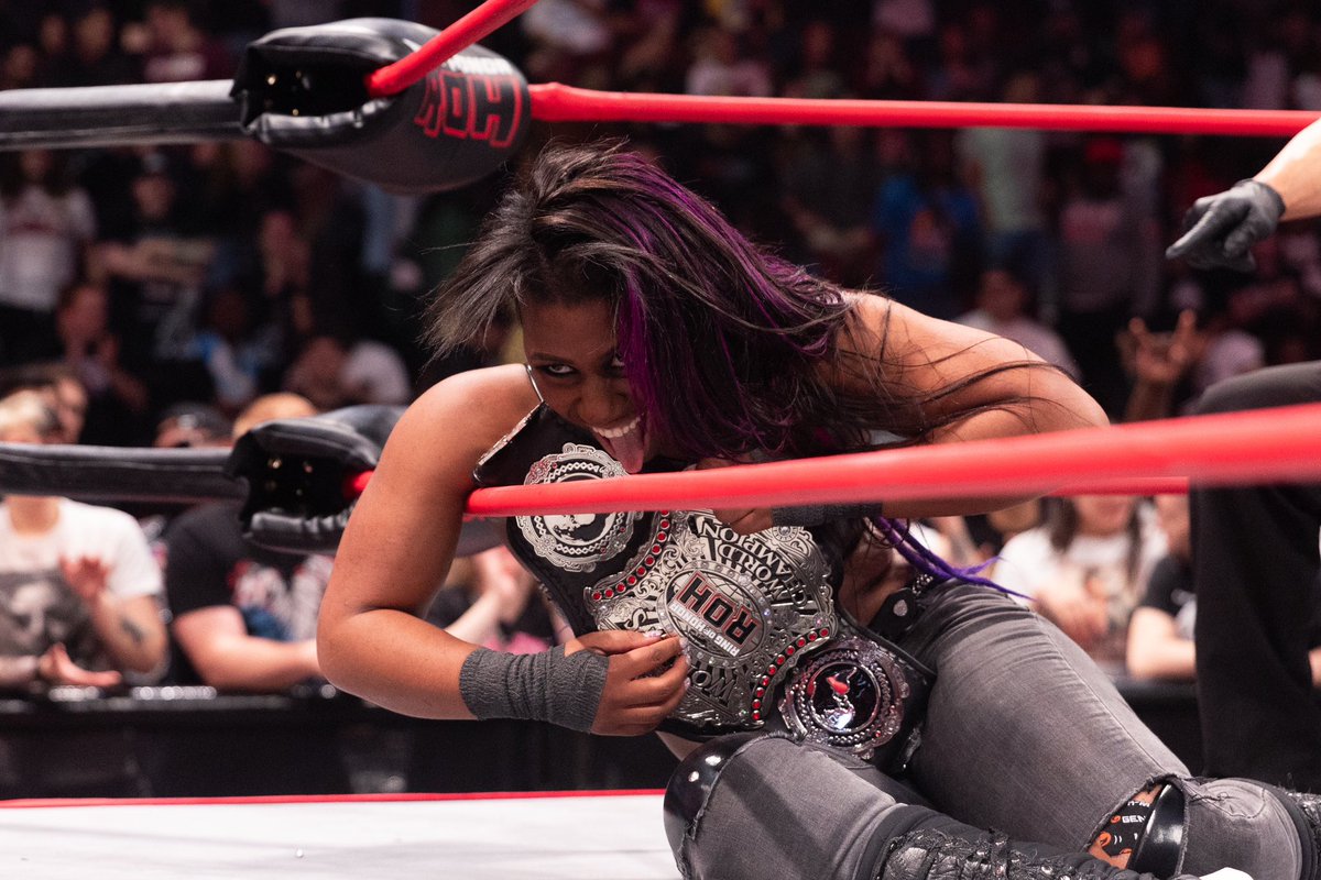 Athena vs. Kiera in a Chicago Street Fight was awesome! They killed it. 

Athena moves to 27-0. I believe it is the fifth time she’s main evented in ROH. 

There is no one on Athena’s level. I’ll say it again, she’s the best women’s champion in the US. #WatchROH