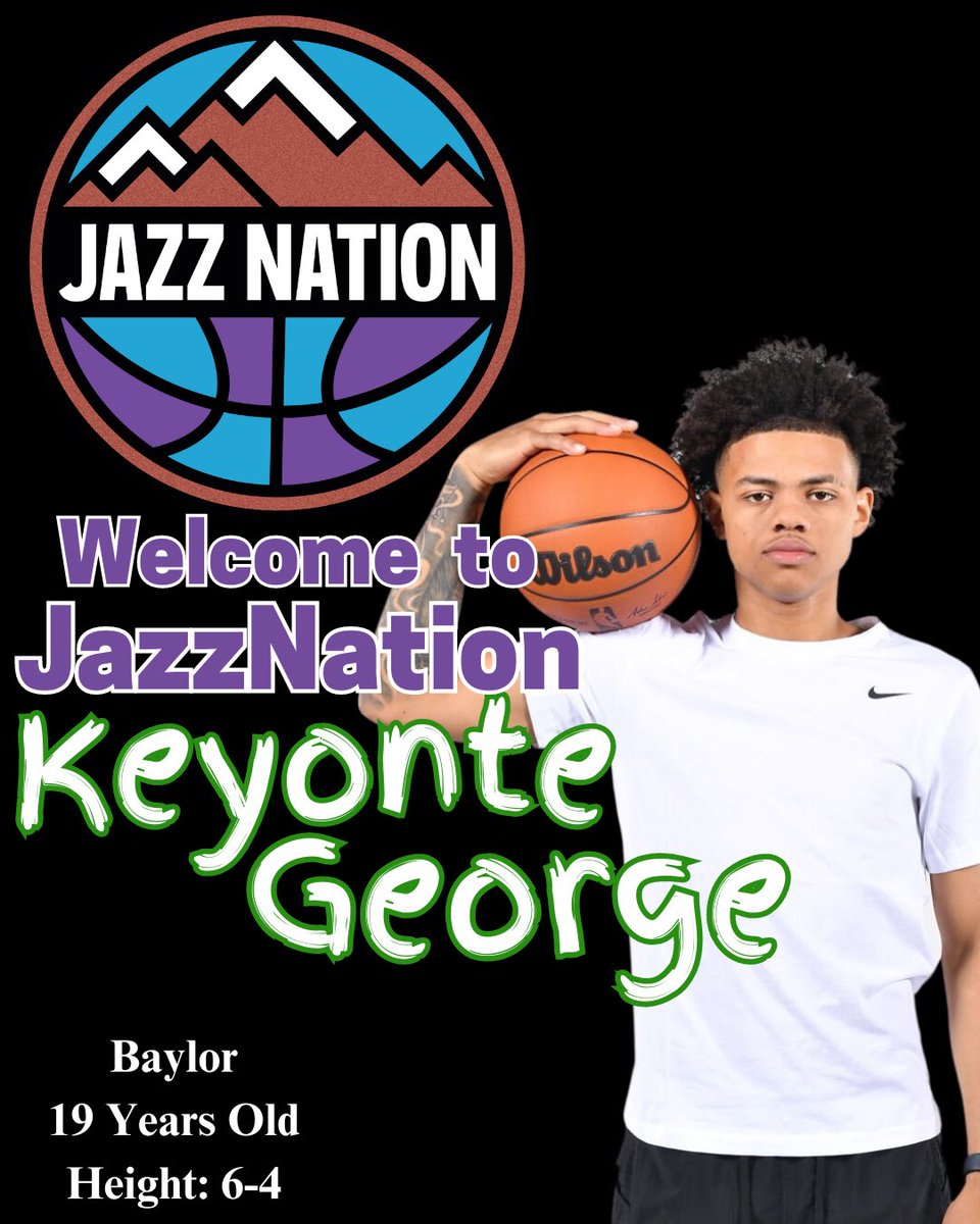 JazzNationNews's tweet photo. Welcome to JazzNation @keyonte1george
.
.
#JazzNation #UtahJazz #TakeNote
#JazzDraft #NBADraft https://t.co/5dfWu1bFLL