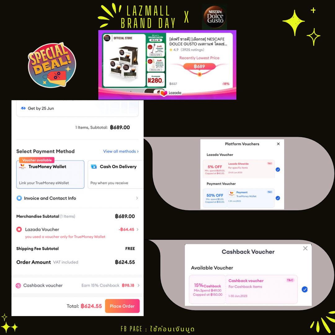 mapl3lypl3's tweet image. 💙✨ 23 มิ.ย. 66 ✨💙
☕️Nescafe Dolce Gust ==&amp;gt;&amp;gt; กับโปรพิเศษ โปรของคนรักกาแฟ!! ช้อปคุ้มแรง 5 ต่อ
🌟ลดสูงสุด 47%
🌟คูปองลดเพิ่ม 280.-
🌟ส่วนลดเพิ่ม 500.-
🌟Cashback 20%
🌟ส่งฟรี! ทั่วไทย #คอกาแฟ #กาแฟ #coffeecapsule #ของมันต้องมี #ใช้ก่อนเงินบูด