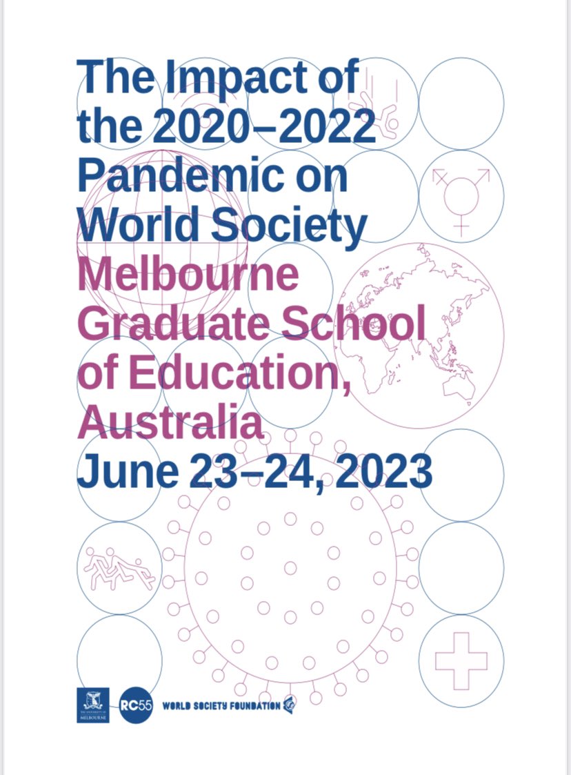 rc55_social's tweet photo. #RC55 Preconference Meeting started today hosted by the @UniMelb and with financial support from the World Society Foundation. Scholars from different regions and disciplines with different approaches will present their papers on the impact of the #pandemic on #worldsociety. https://t.co/gapcnrDyVI